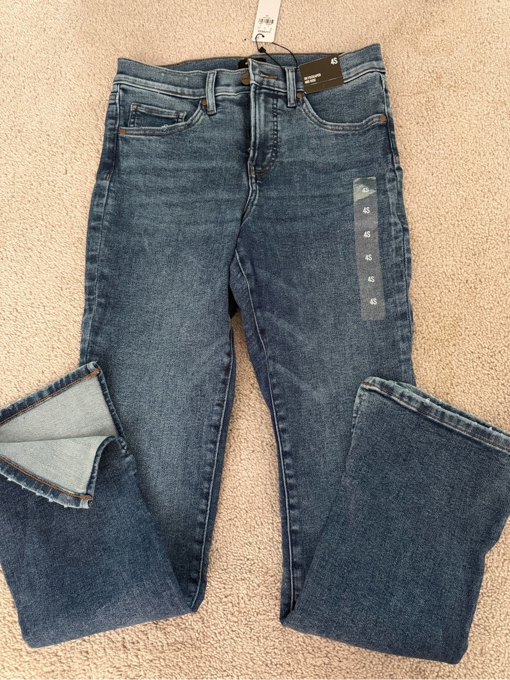 Express mid rise skyscraper jeans 4S